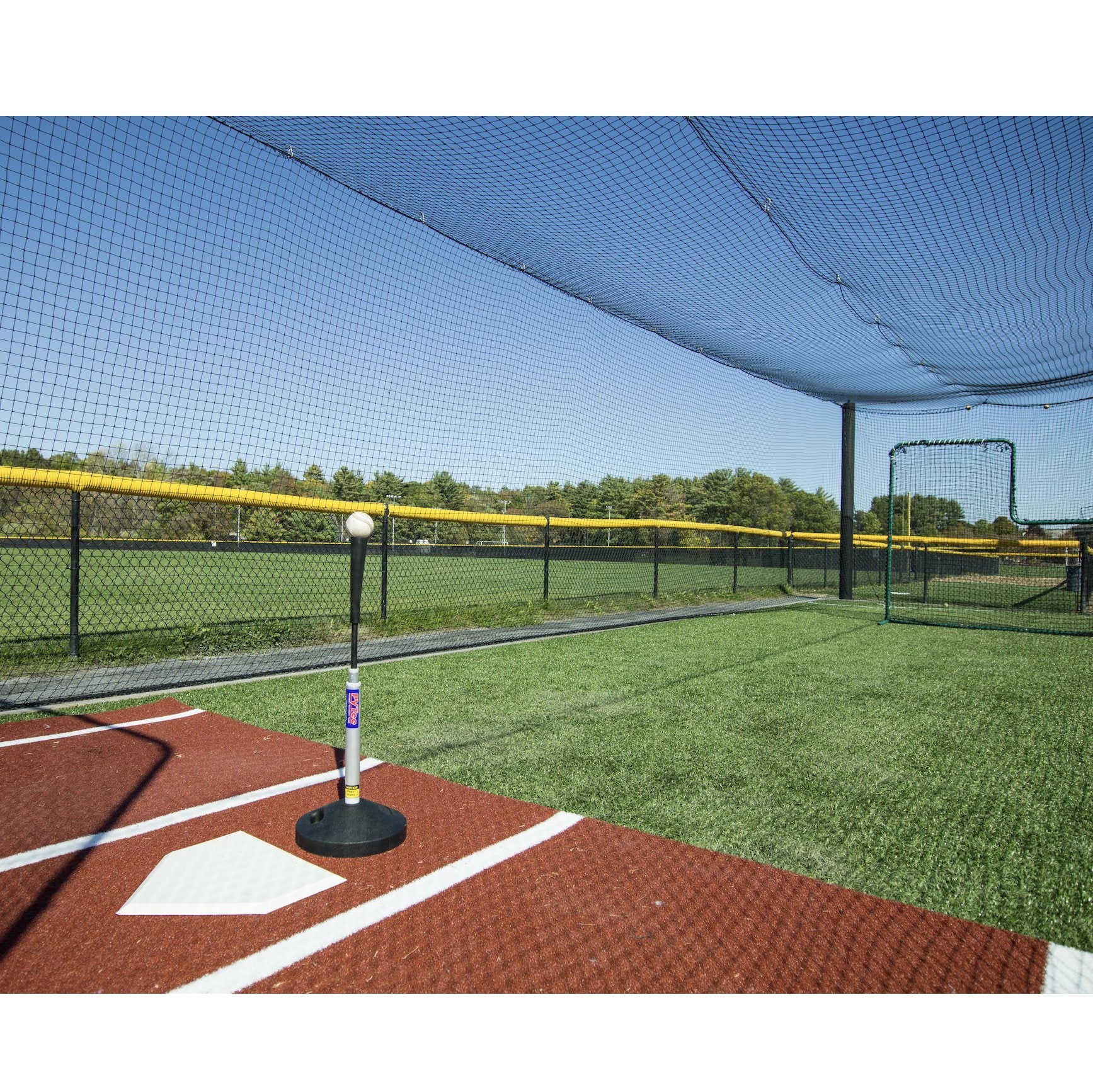 promounds pvtee batting tee in batting cage