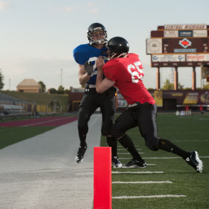 rogers football end zone pylons set of 6