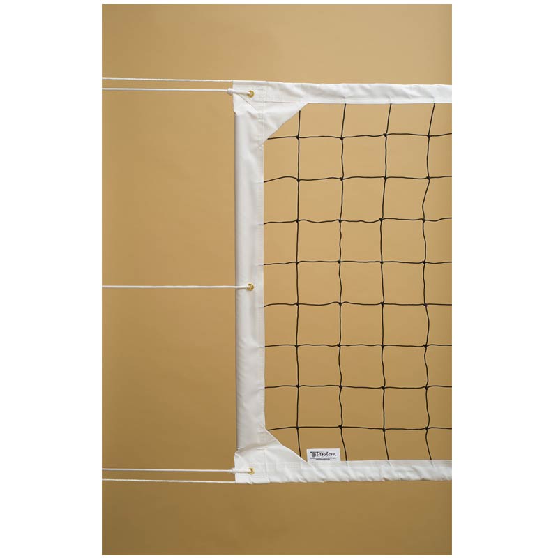 tandem sports 39 heavy duty competition volleyball net cable top