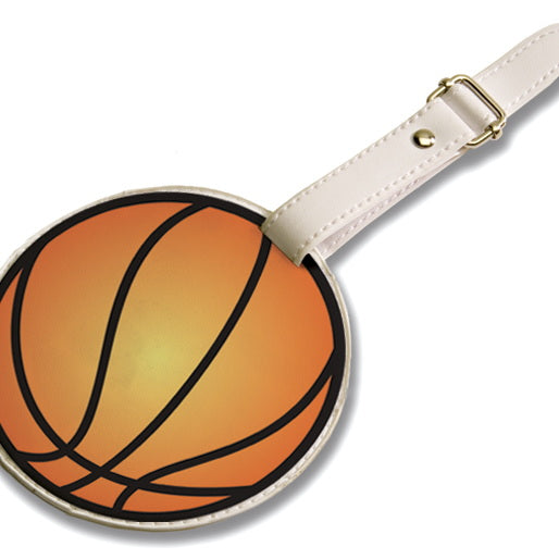 tandem sports basketball luggage tag