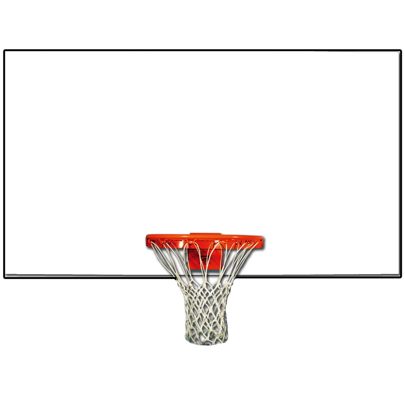 trigon sports steel rectangular white backboard