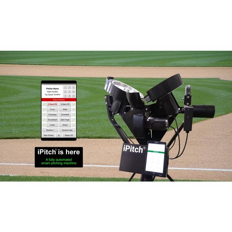 Spinball iPitch Programmable 3 Wheel Pitching Machine