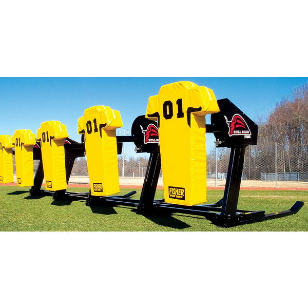 Bull Football Blocking Sled In The Field