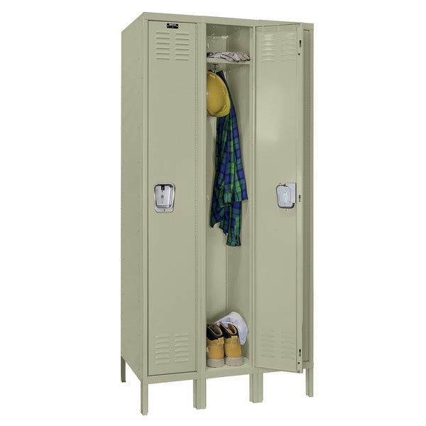 Hallowell Premium Three-Wide Single-Tier Lockers - Assembled Open Locker