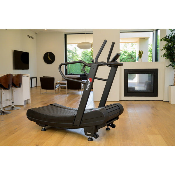 Pro 6 Arcadia Air Runner Non Motorized Treadmill  Side View