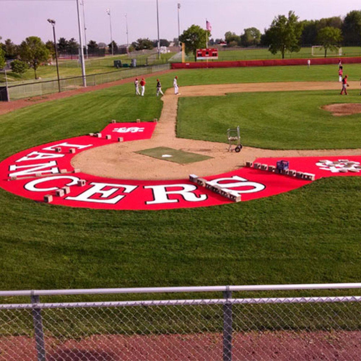 10' Home Plate Halo With Wings