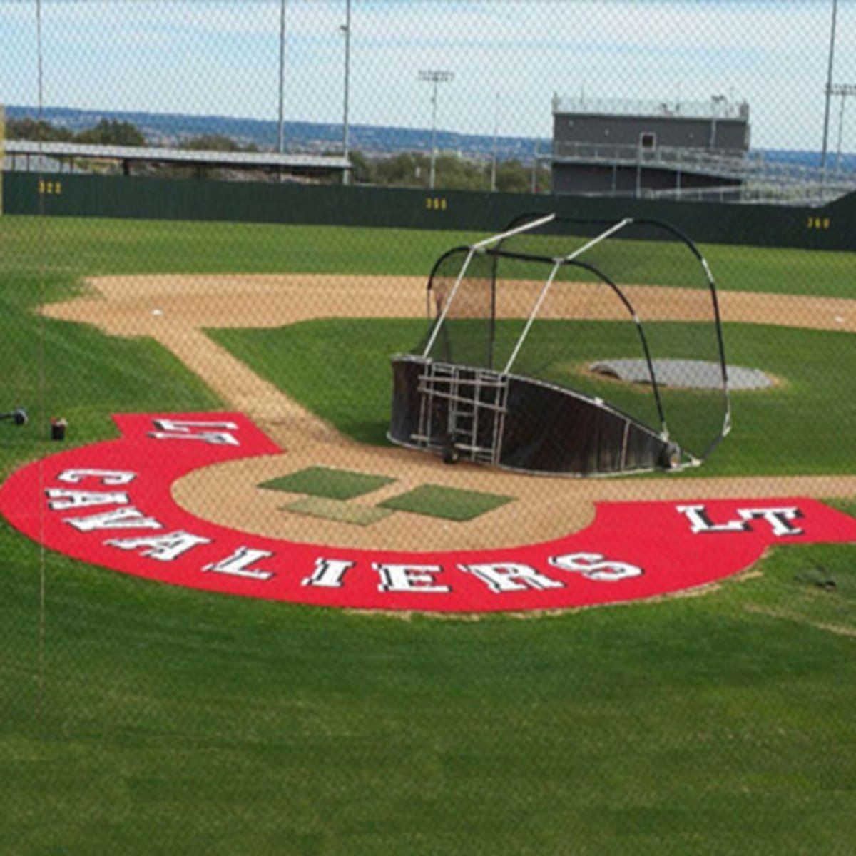 10' Home Plate Halo with Wings and Shock Pad