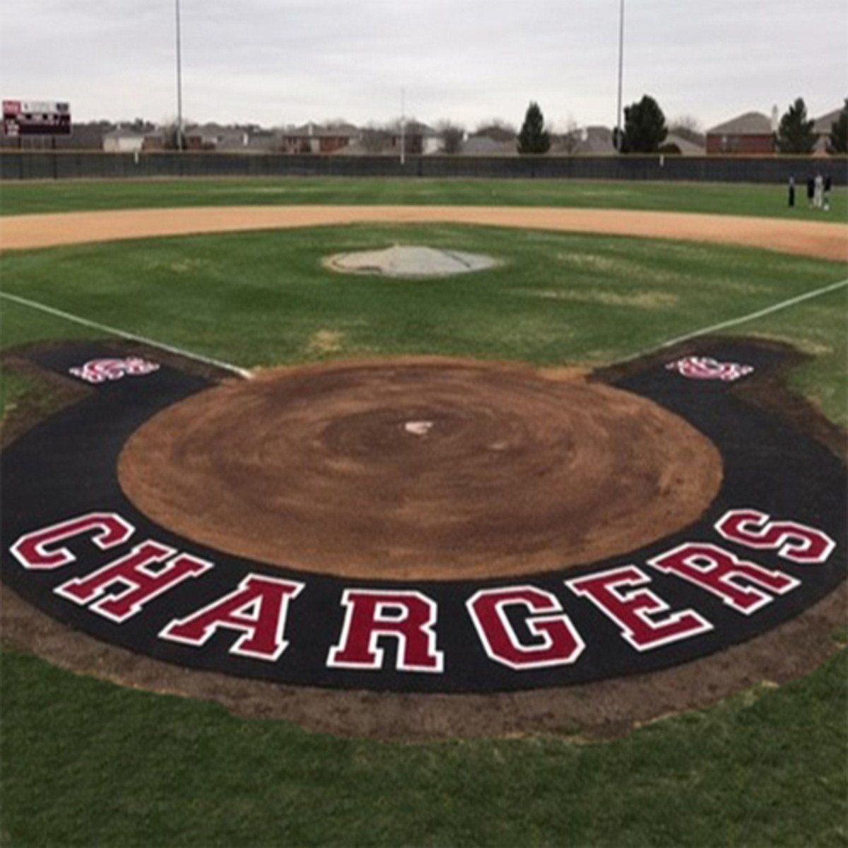 10' Home Plate Halo with Wings and Shock Pad