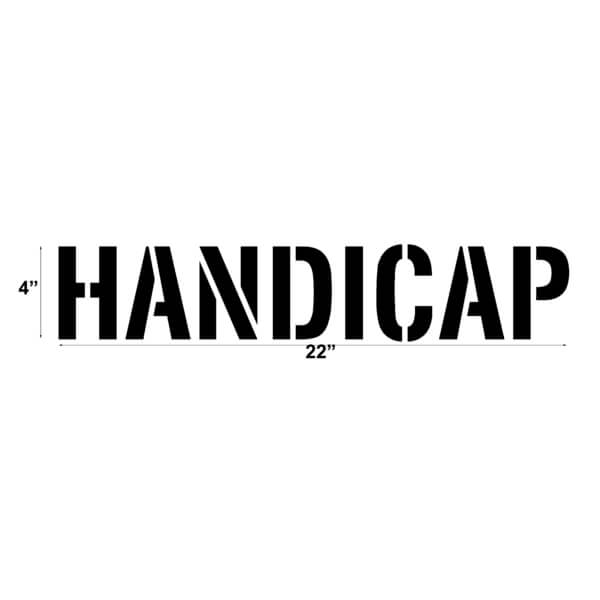 Newstripe Handicap Word Stencil