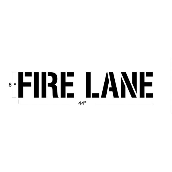 Newstripe Fire Lane Stencils