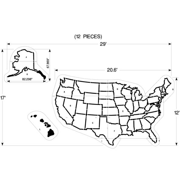 Newstripe US Map Playground Stencil