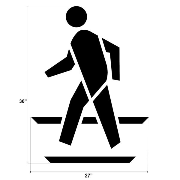 Newstripe Federal Pedestrian Symbol