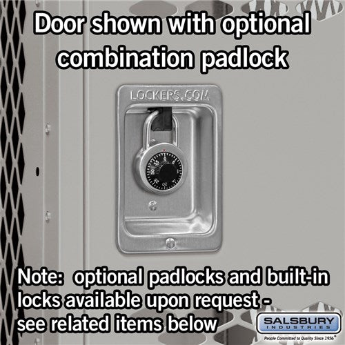 Salsbury 15" Wide Single Tier Vented Metal Locker - 1 Wide