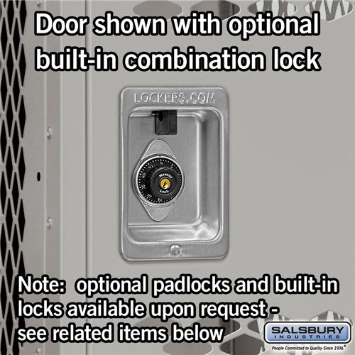 Salsbury 15" Wide Single Tier Vented Metal Locker - 1 Wide