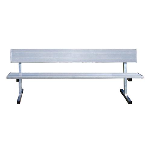 Jaypro 15' Player Bench w/Seat Back (Permanent) - Pitch Pro Direct