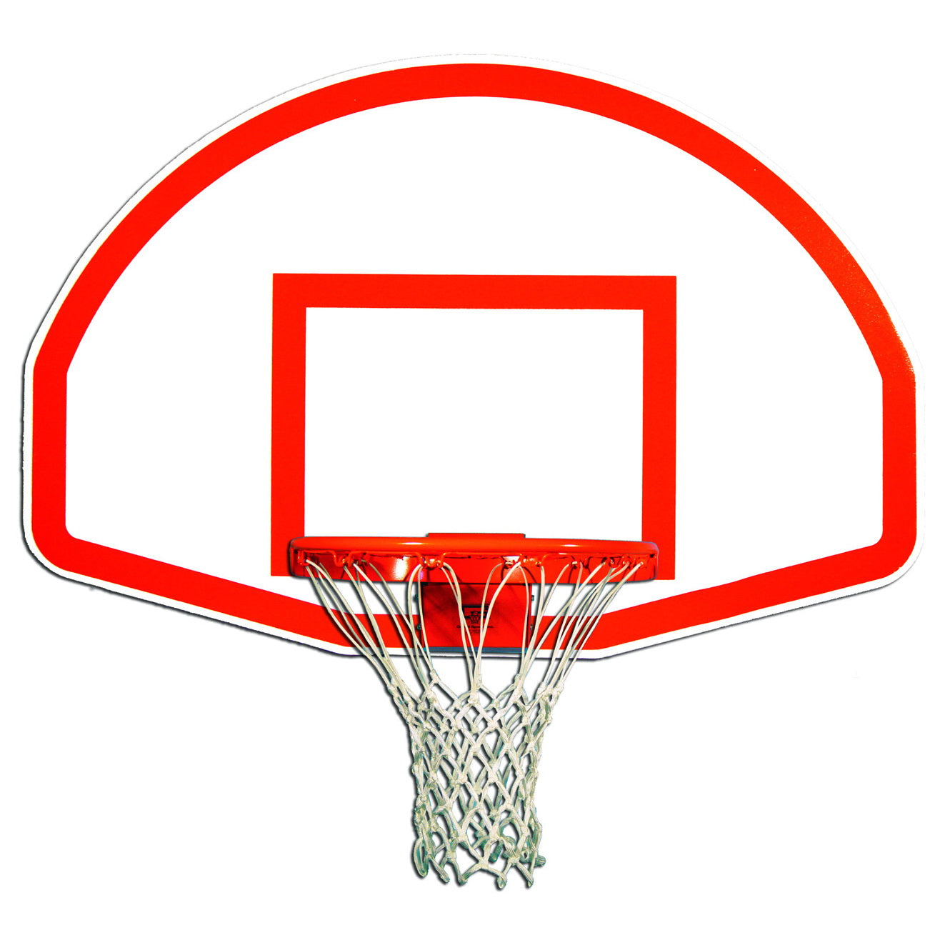 Gared Rust-Resistant Fan-Shape Marked Aluminum Basketball Backboard