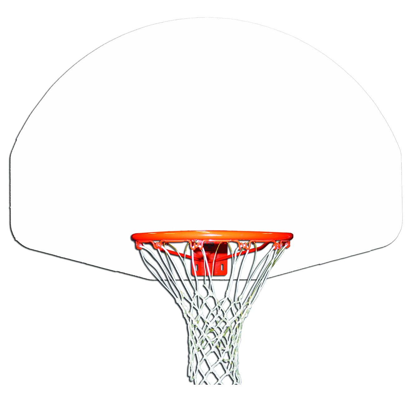 Gared Rust-Resistant Fan-Shape Unmarked Aluminum Basketball Backboard