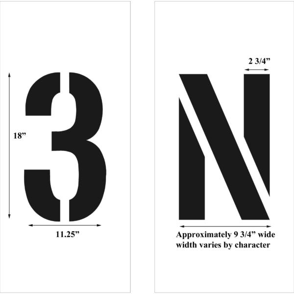 Newstripe Individual Letters 1/8 inch (125mil) M-Y