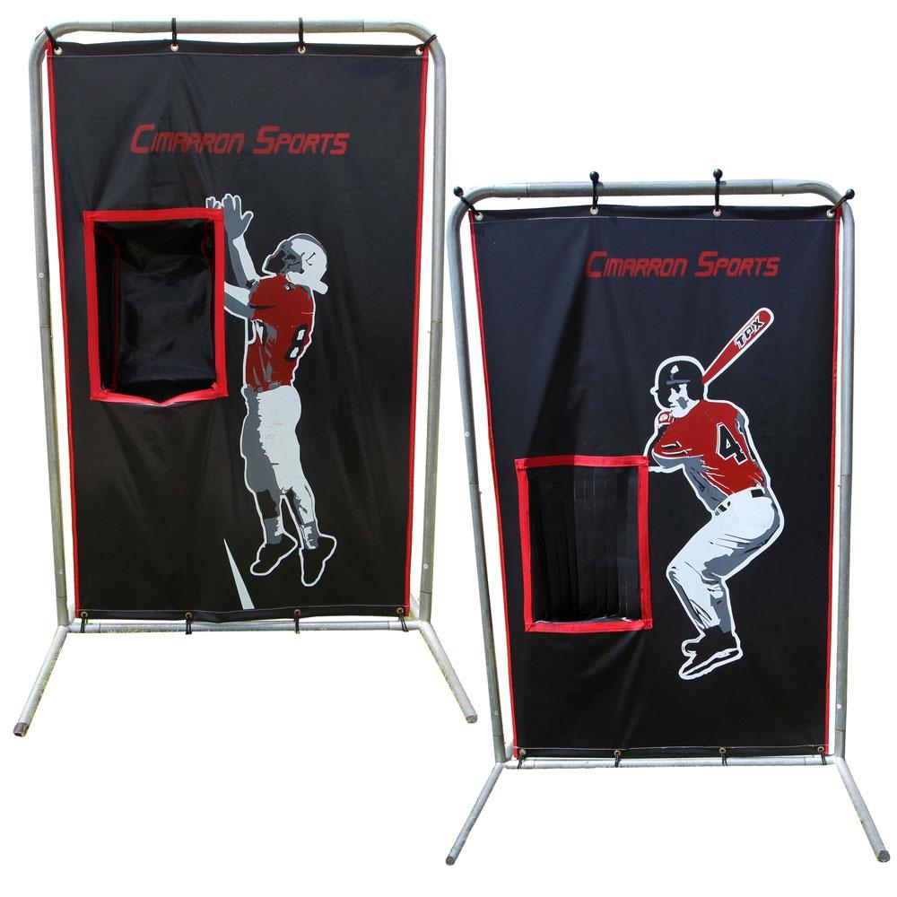 Cimarron 2-Sport Catcher Vinyl Backstop Front View