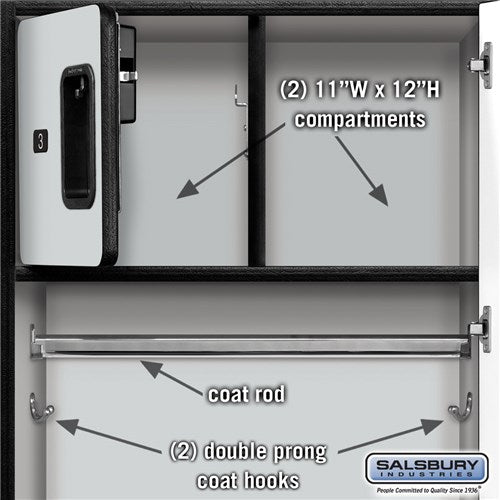 Salsbury 24" Wide Designer Wood Gear Locker