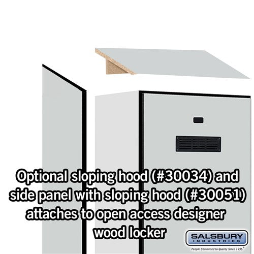 Salsbury 24" Wide Designer Wood Gear Locker