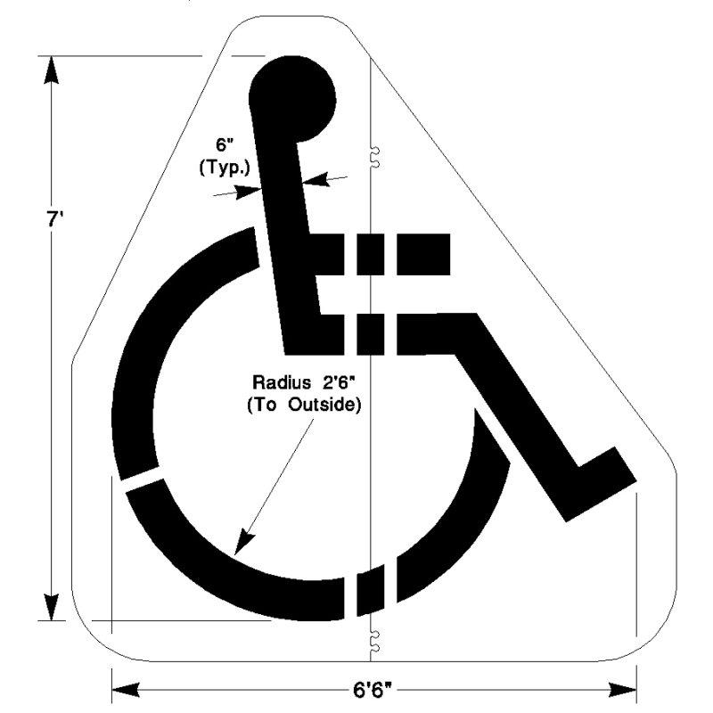 Newstripe Walmart Handicap Symbol