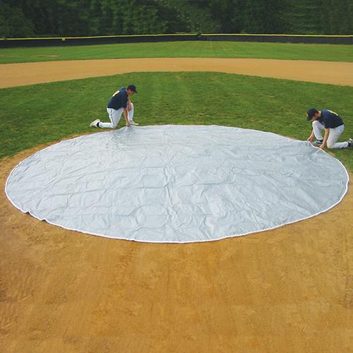 Weighted Pitcher's Mound Tarp Cover 26' - Pitch Pro Direct