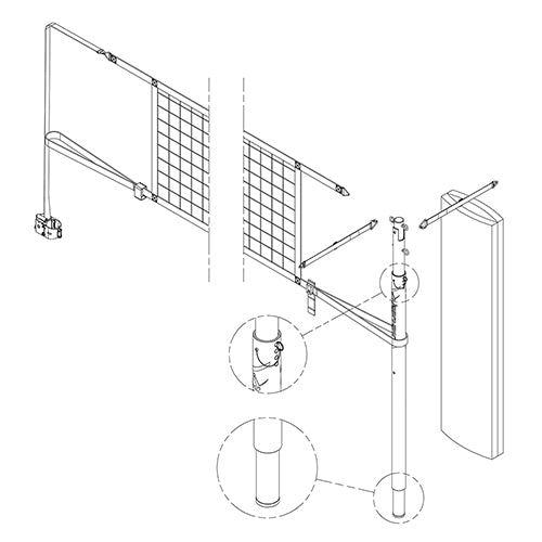 JayPro 3" Featherlite Volleyball Center Package