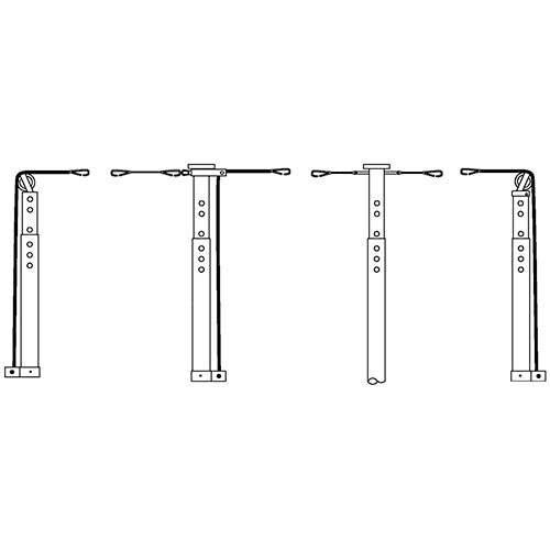 JayPro 3 Volleyball System Tri-Court Adapter