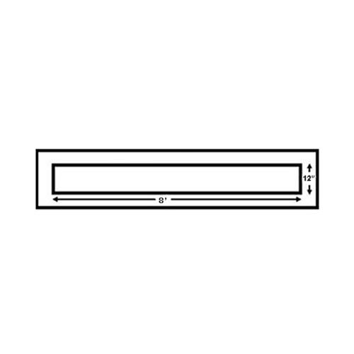 Newstripe 96 Inch Stop Bar 12 Inches Wide