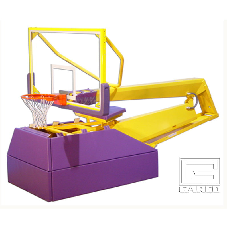 Gared Pro H Hydraulic Portable Basketball Backstop, 10' 8" Boom