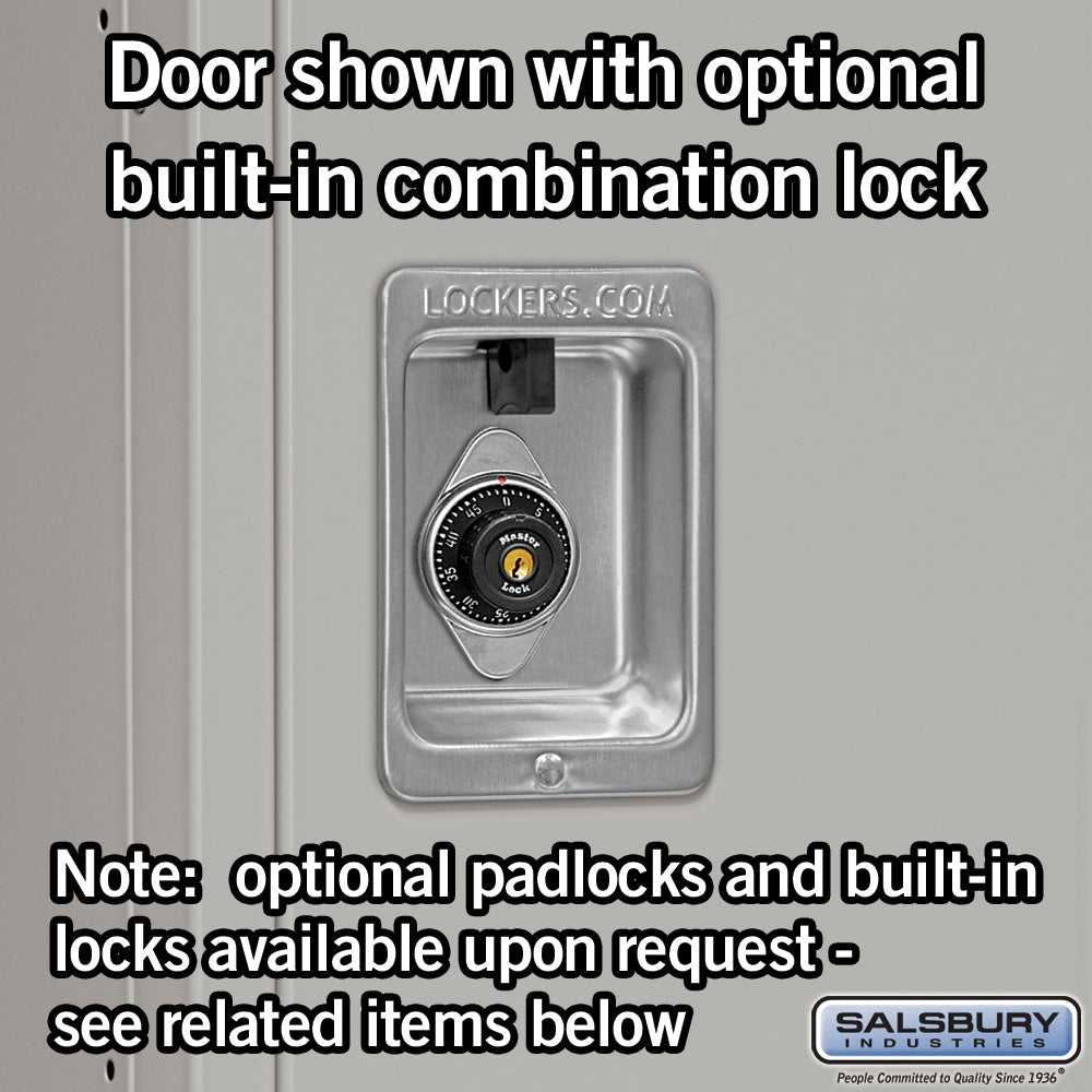 Salsbury 15" Wide Double Tier Standard Metal Lockers - 3 Wide