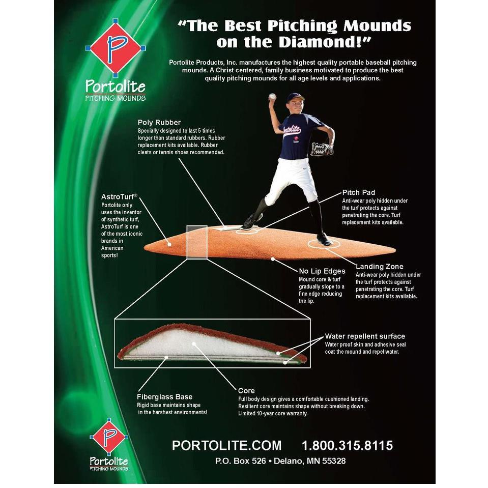Portolite Two Piece 6" Portable Game Mound