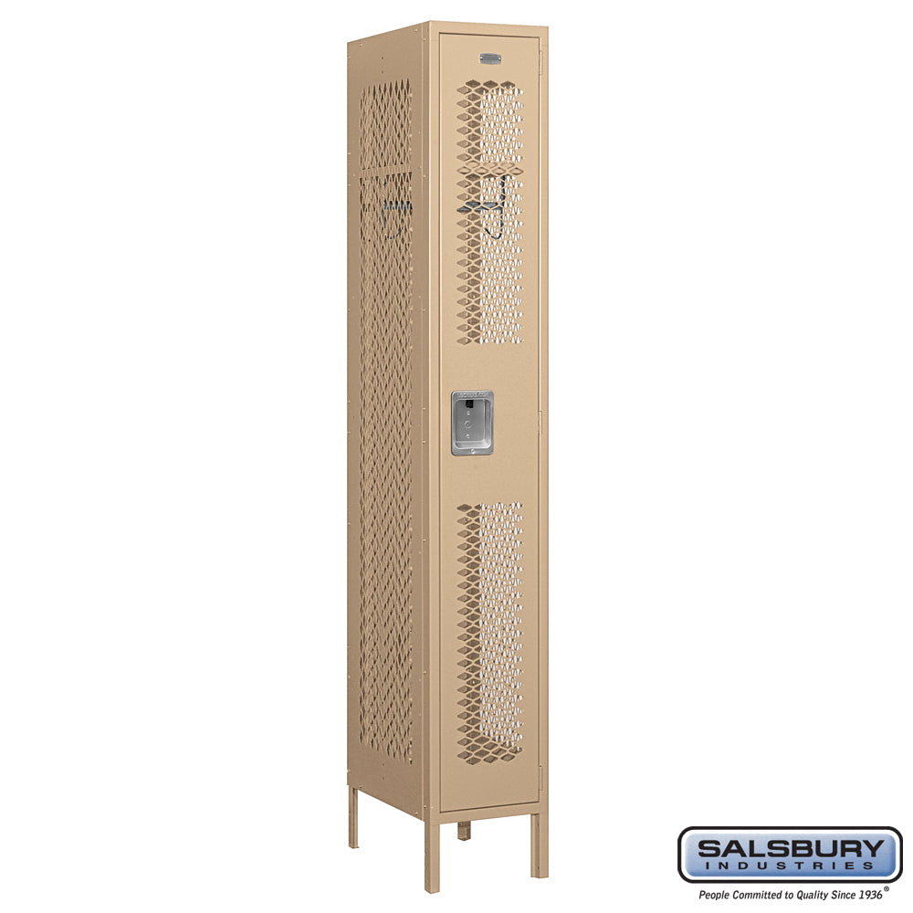 Salsbury 12" Wide Single Tier Vented Metal Locker - 1 Wide