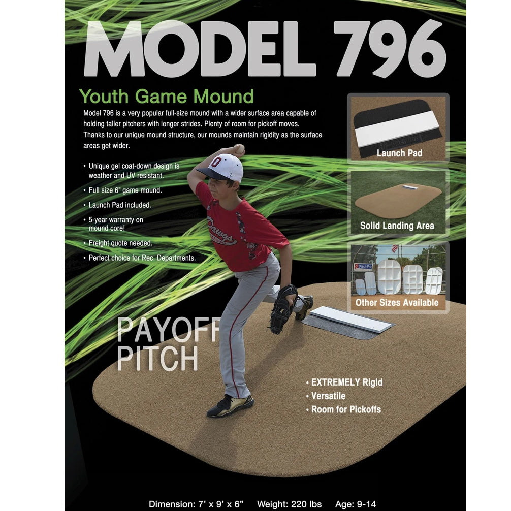 Pitch Pro Model 796 Fiberglass Pitching Mound