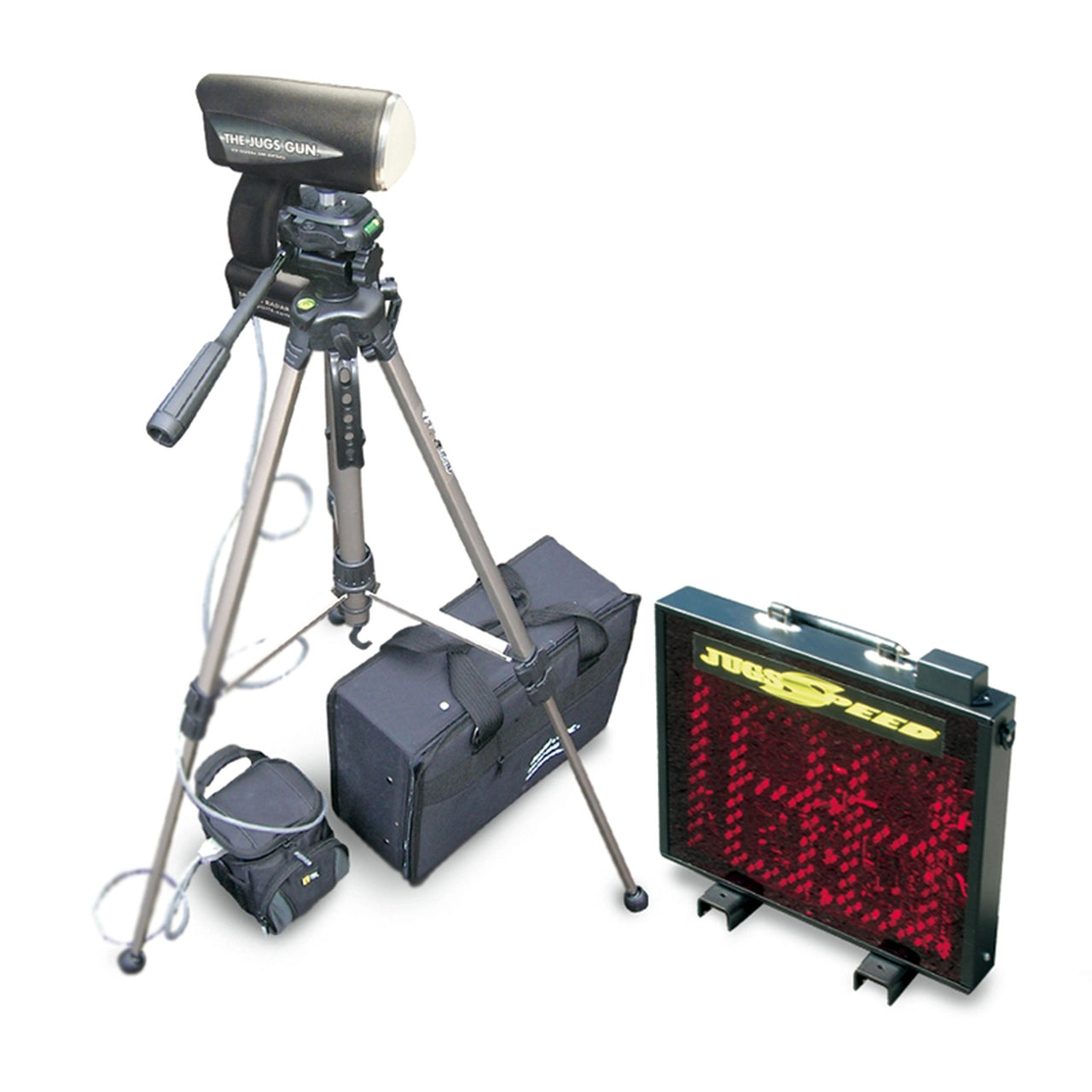 7 Inch Wireless Led Baseball Radar Gun Package in white background