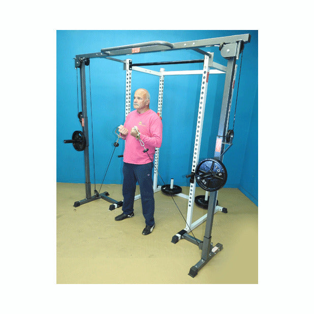 New York Barbells Power Rack with Crossover Attachment