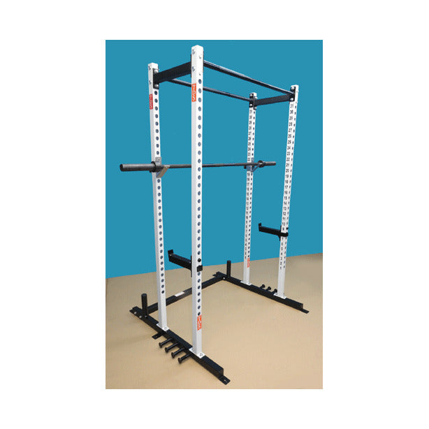 New York Barbells Power Squat Cage with Two Pull Up Bars & Band Holders