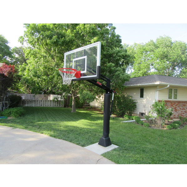 First Team Attack™ In Ground Adjustable Basketball Goal