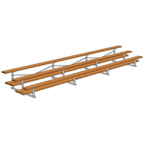 JayPro 3 Row 21 All Aluminum Preferred Bleacher 