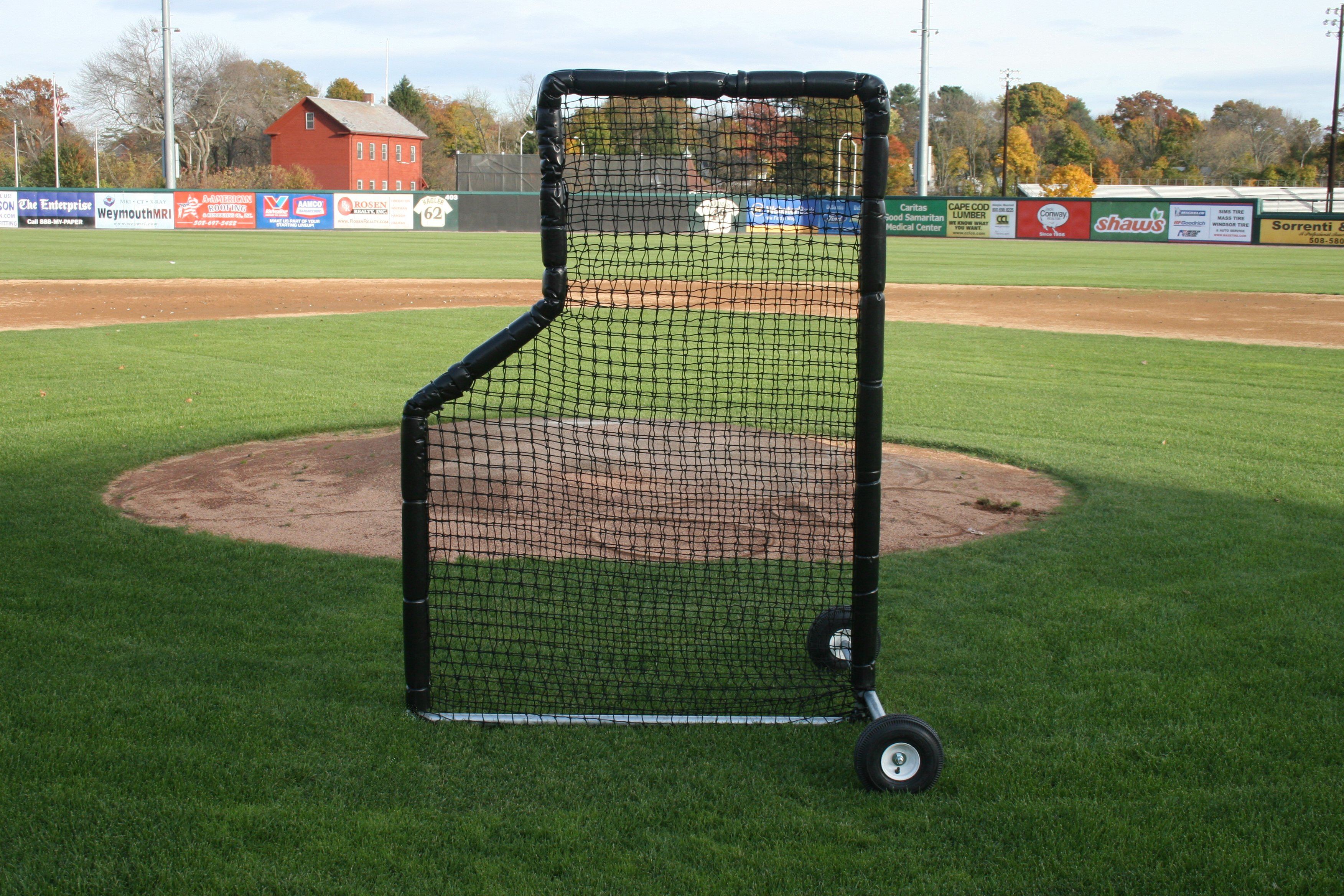 ProMounds Batting Practice 5' x 7' L-Screen With Wheels - Pitch Pro Direct