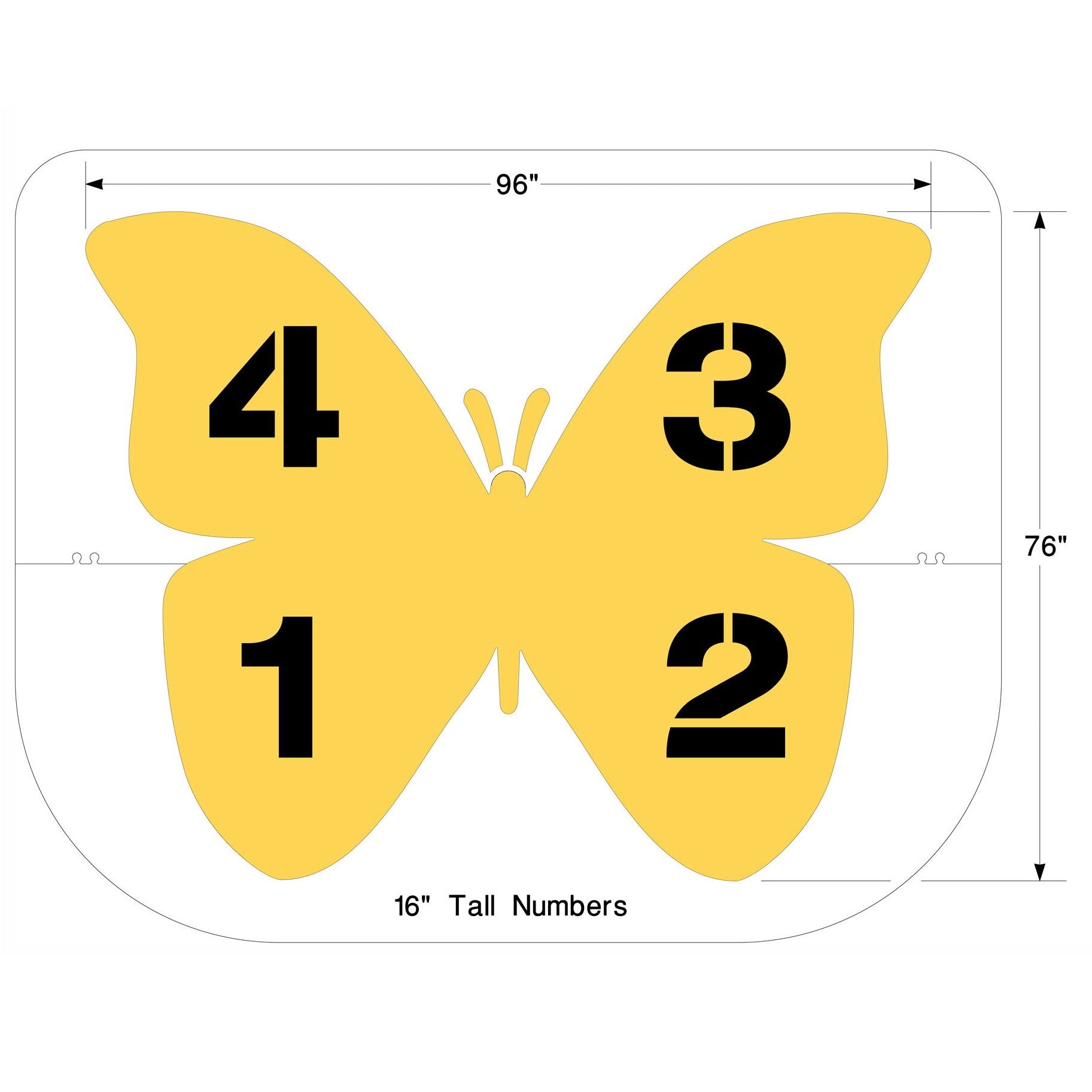 Newstripe Butterfly Four Square Game