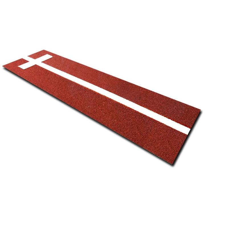 Cimarron 3'x10 Softball Pitcher's Mat with Power Stripe Terracotta