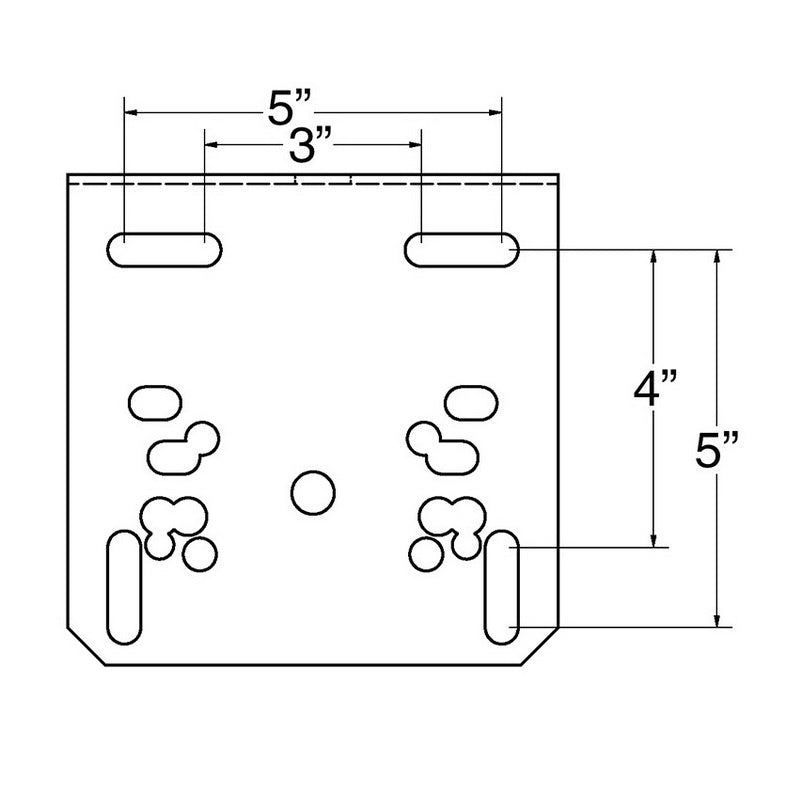 Double Rim Goal mounting plate illustration