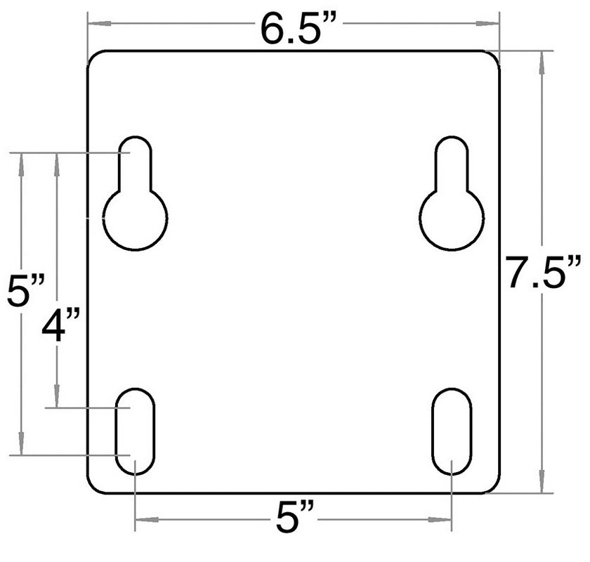 Flex Goal mounting plate illustration 
