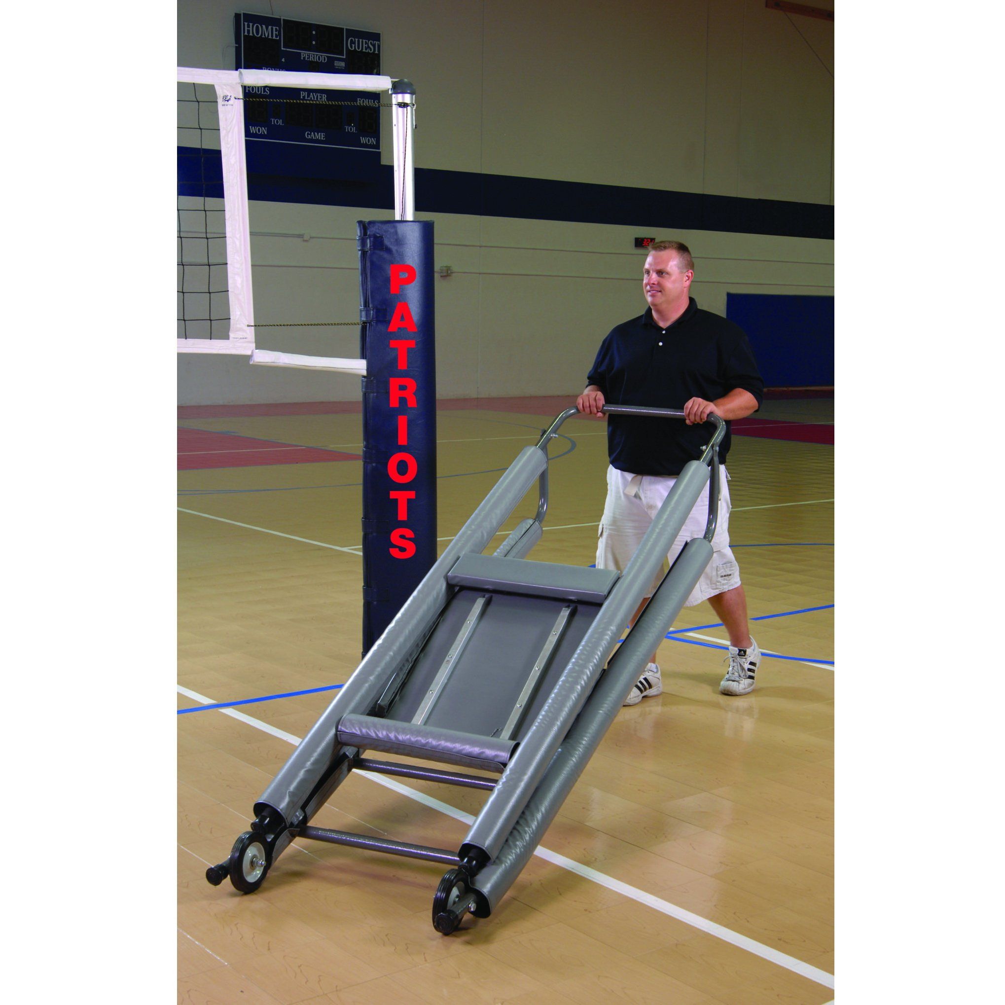 Bison Folding Padded Volleyball Officials Platform with Padding - Pitch Pro Direct