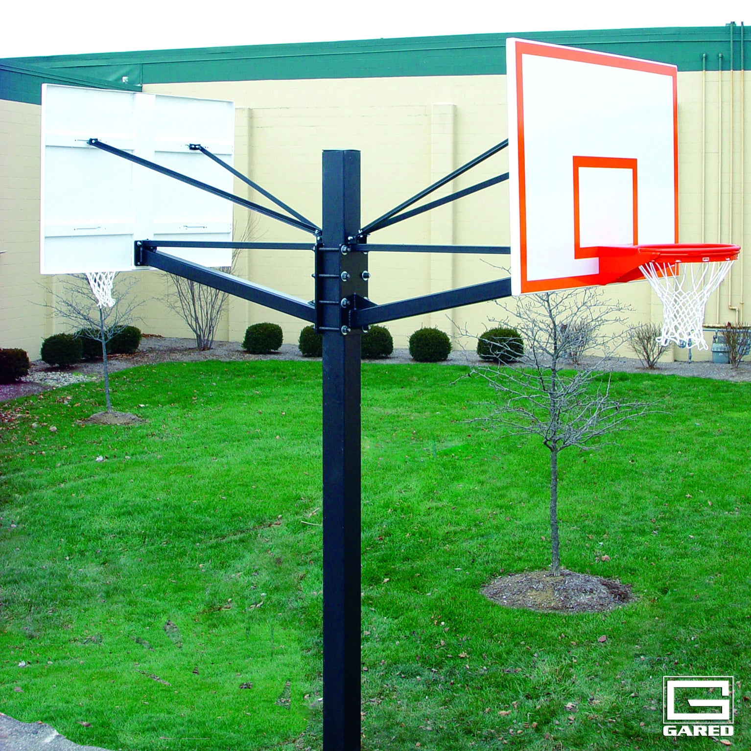 Gared Endurance® Dual Glass Playground Basketball System