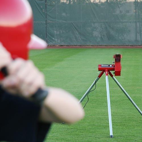 Heater Sports Real Baseball Pitching Machine Training Aid - Pitch Pro Direct