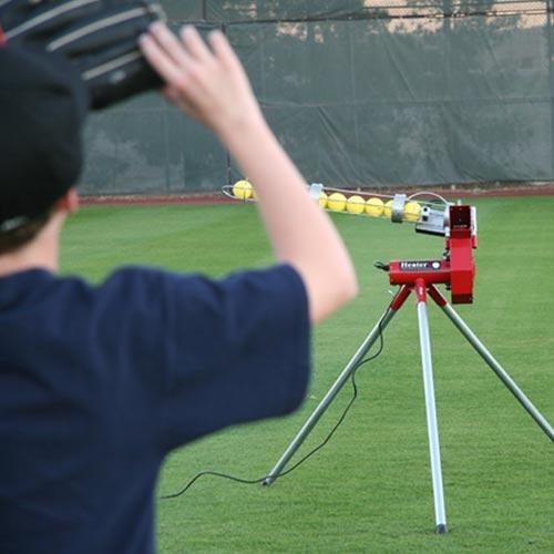 Heater Real Baseball Pitching Machine With Auto Ballfeeder - Pitch Pro Direct