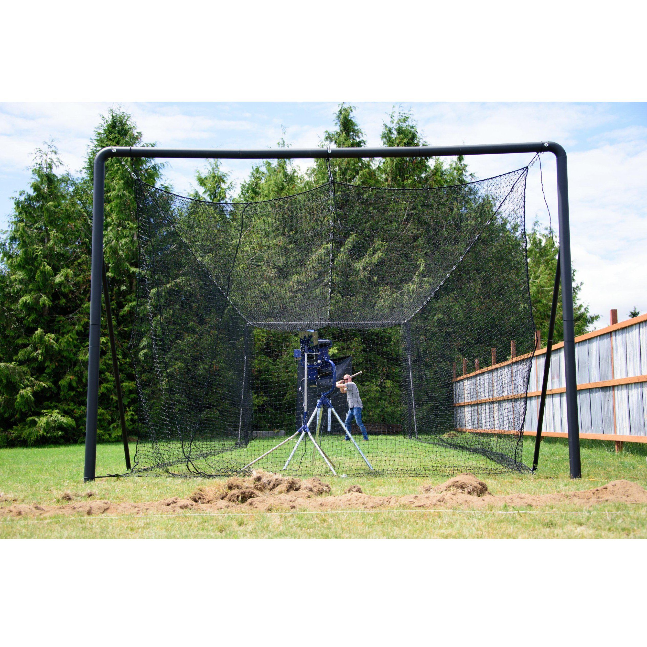 Iron Horse Complete Batting Cage System #42 HDPE Net